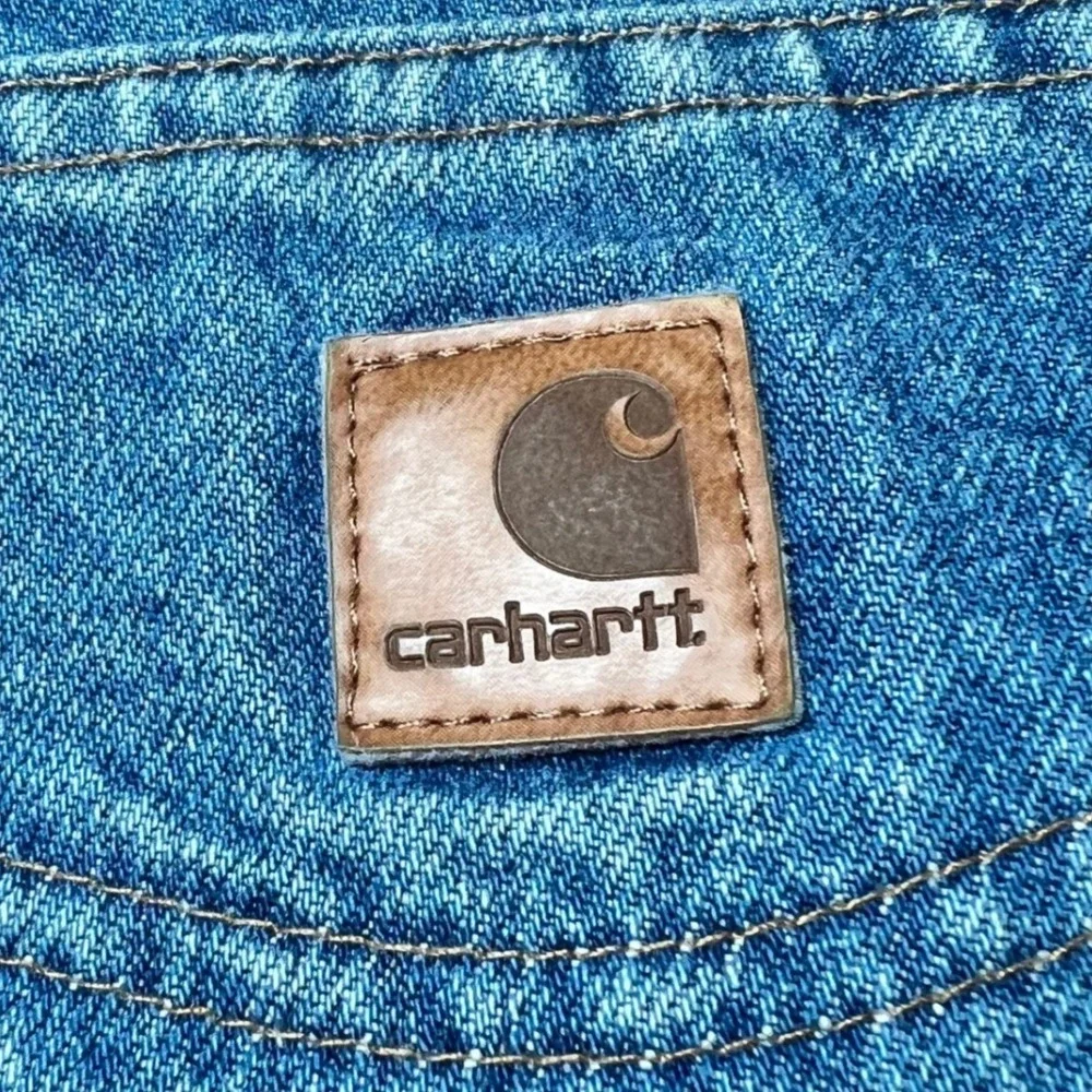 Vintage Carhartt Mens Size 38x32 Traditional Fit Jeans Blue Denim Workwear Y2K‎